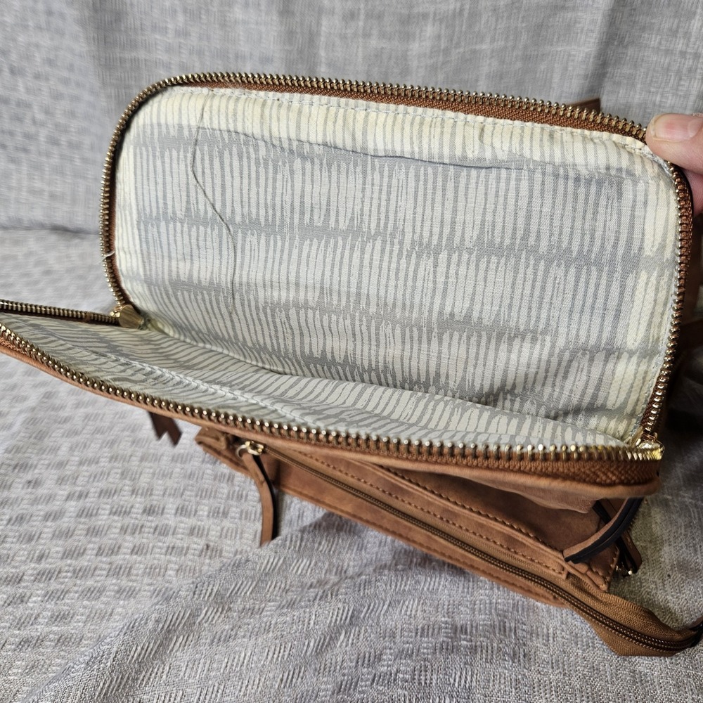 Backpack/ Carry All made from faux leather with a stamped/embossed‎ finish. - Picture 12 of 14